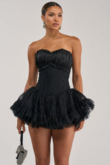 PARTY STARTER CORSET LACE UP MINI DRESS