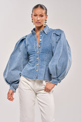 JULIANA DENIM BLOUSE