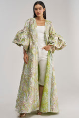 KEY LIME BROCADE DUSTER
