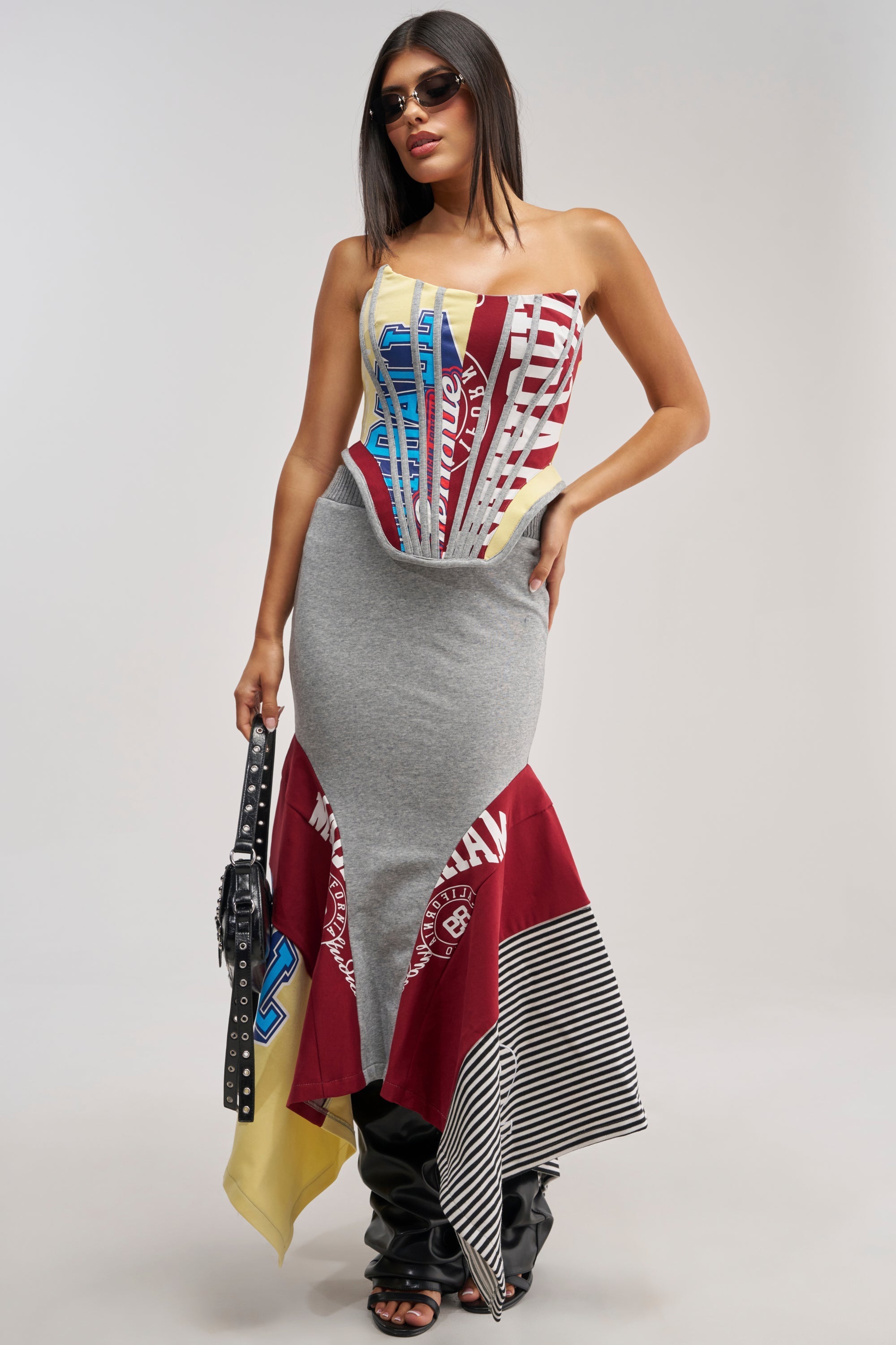 GOING FOR IT ALL MIDI SKIRT