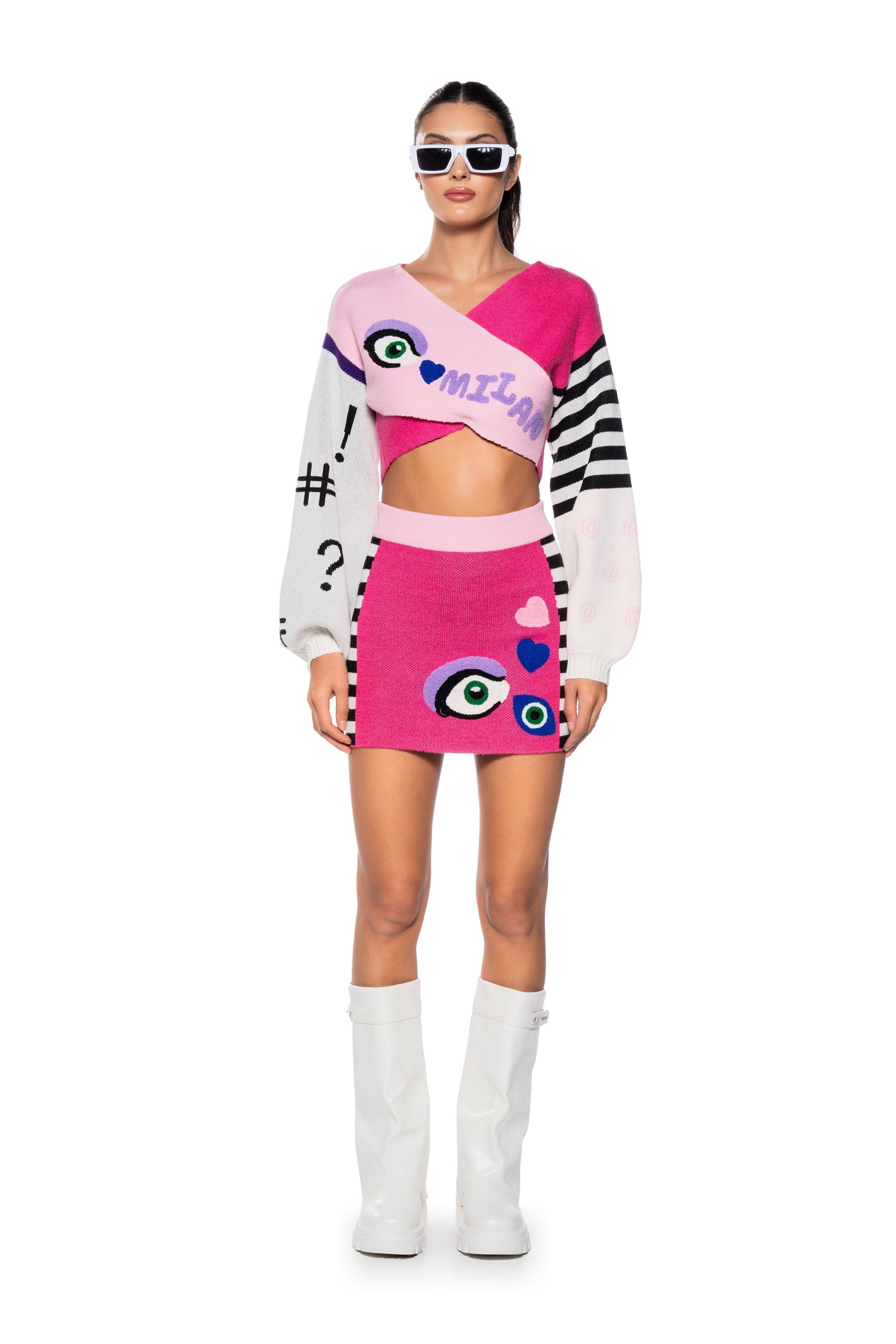 EYE LOVE MILANO SWEATER MINI SKIRT